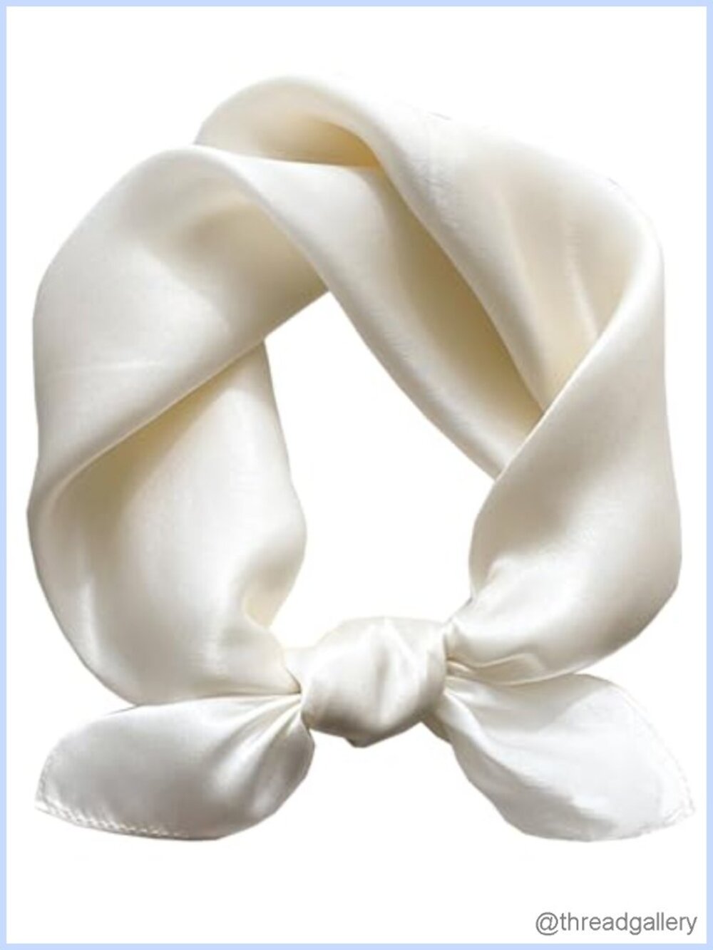Satin Square Scarf Neck Wrap Bandana Headband Lightweight Polyester